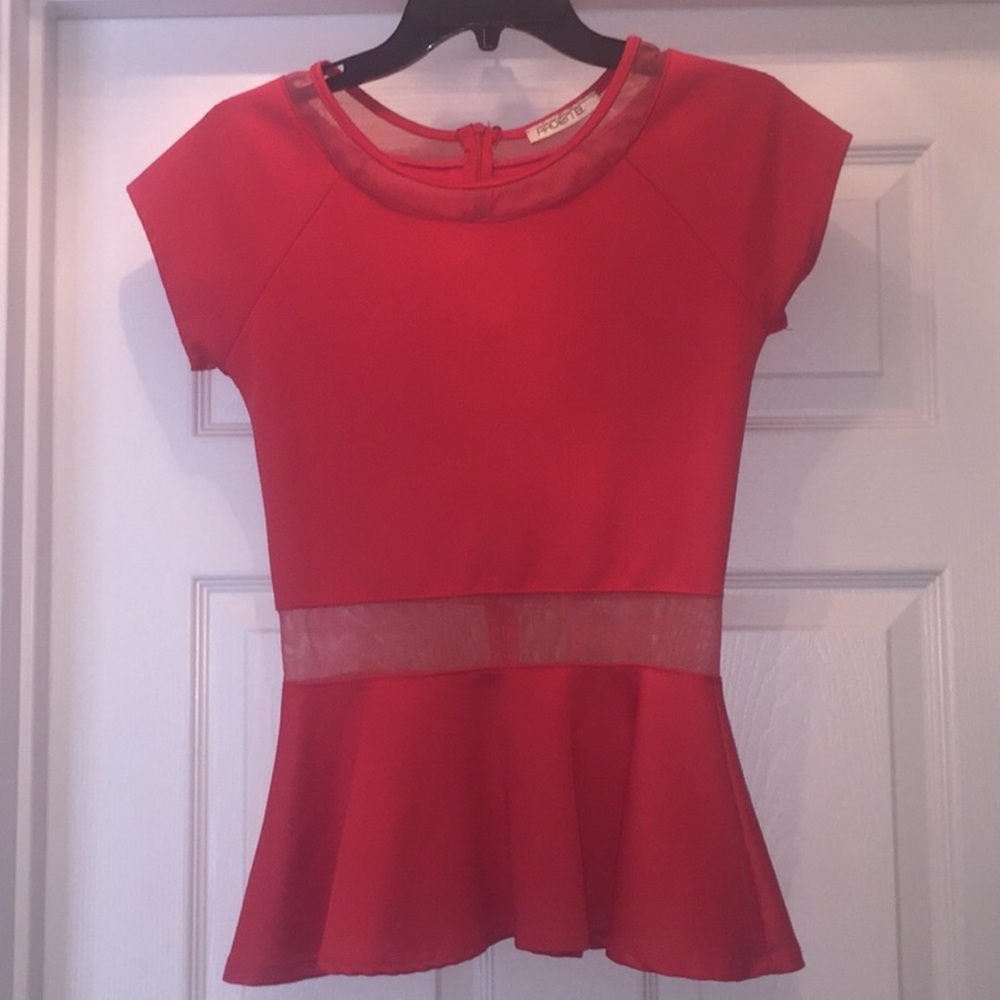 Arden B peplum top